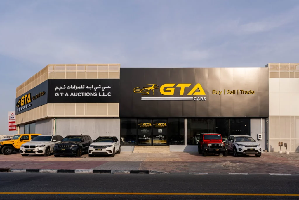 GTA Cars showroom storefront
