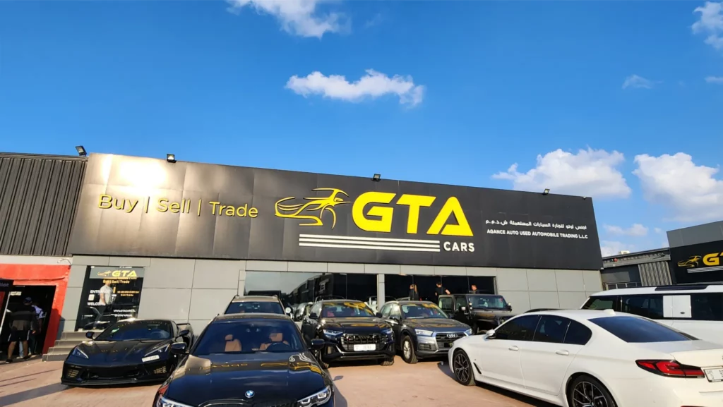 GTA Cars showroom storefront