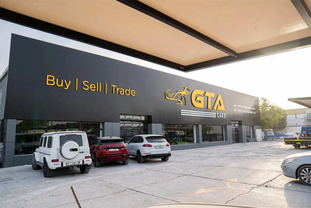 GTA Cars showroom storefront